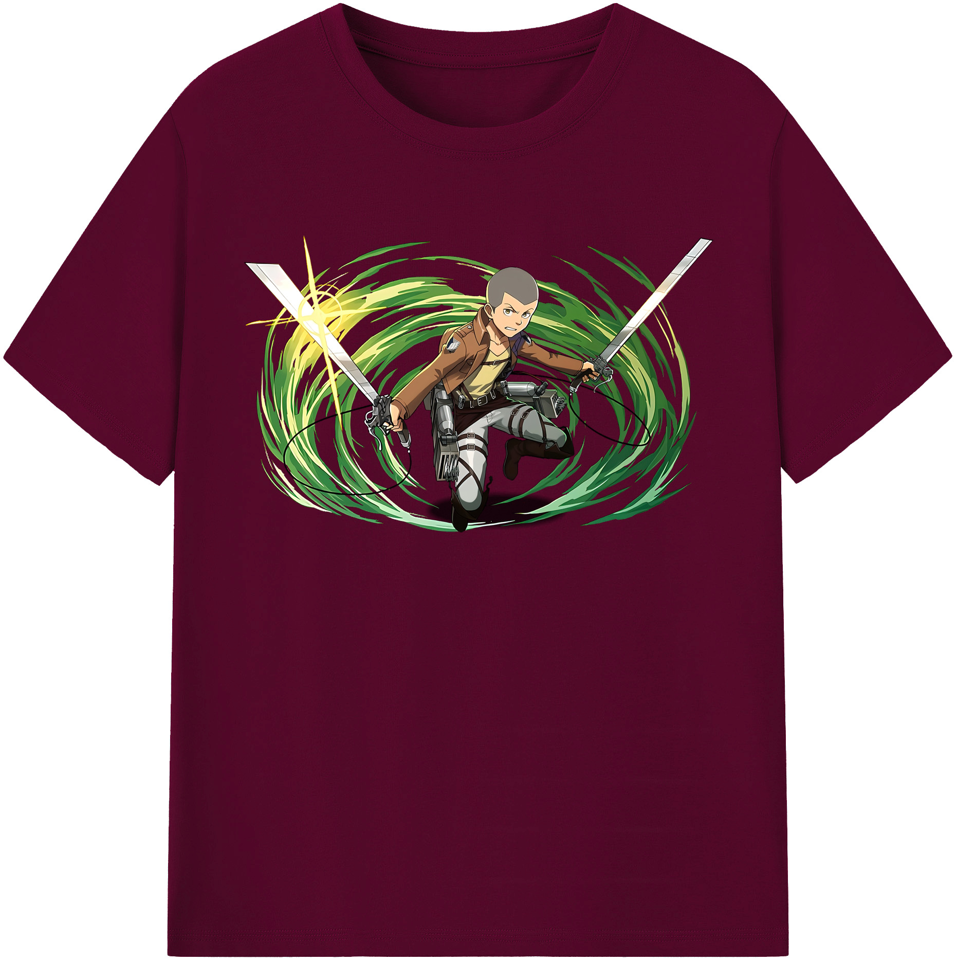 （画像用） 進撃の巨人 コニー·スプリンガー Attack on Titan Connie Springer レディースカジュアルプリントTシャツ（綿100％）